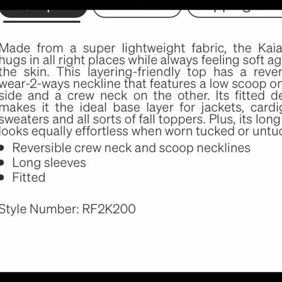 SPLENDID Kaia Long Sleeve Reversible Scoop Neck Tee “Penny” SZ S - Picture 3 of 3